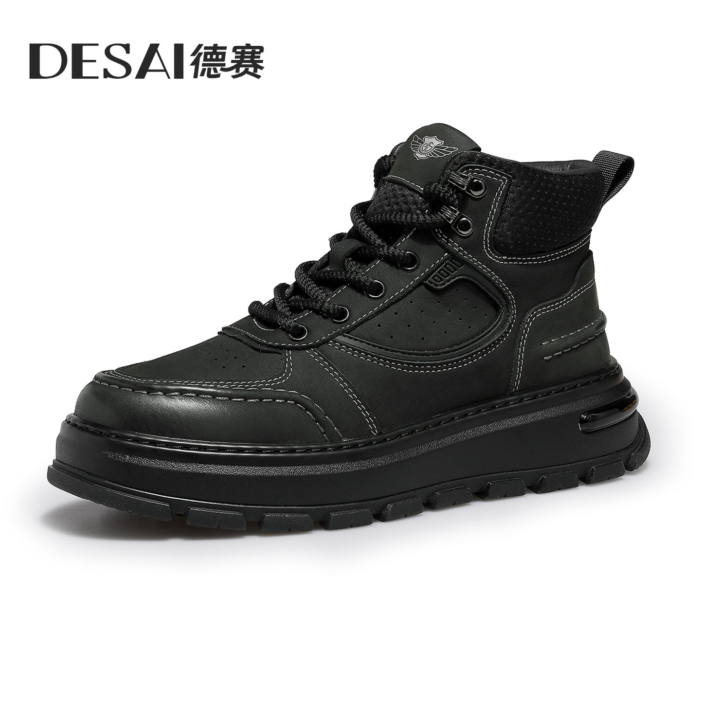 Desai Winter Martens men's warm thick soled work boots High top men's boots DS30159
