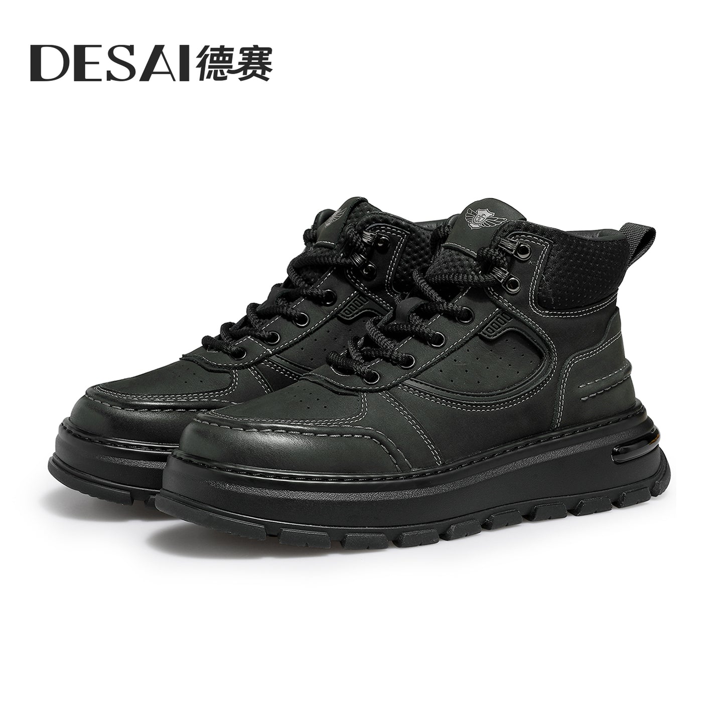 Desai Winter Martens men's warm thick soled work boots High top men's boots DS30159