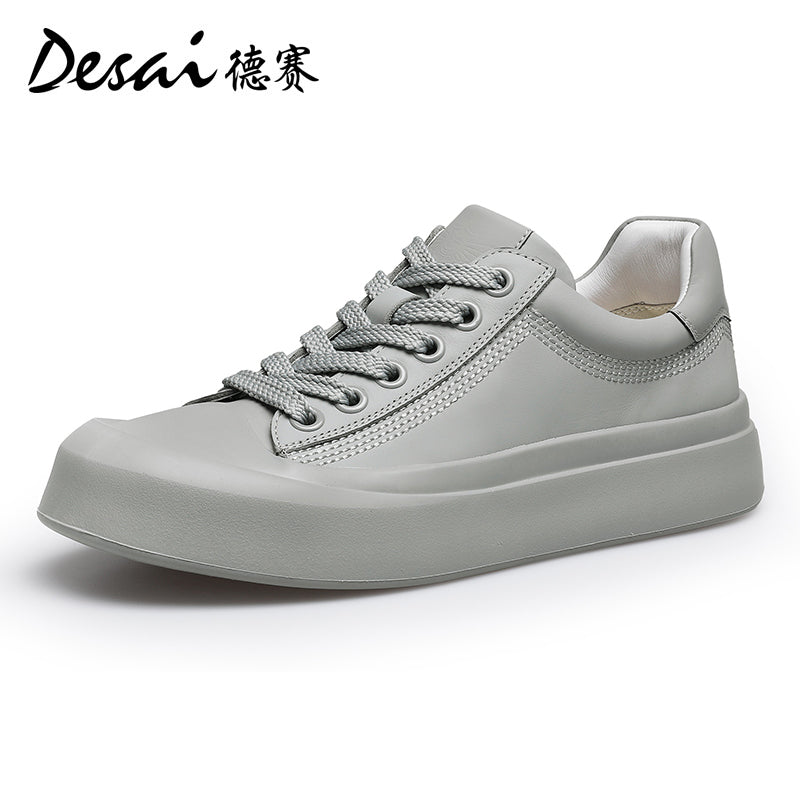 Desai Men's Shoes 2024 Summer New Thin Breathable Flat Board Shoes Sports and Casual Canvas sneakers Little White Shoes for Men DS3071