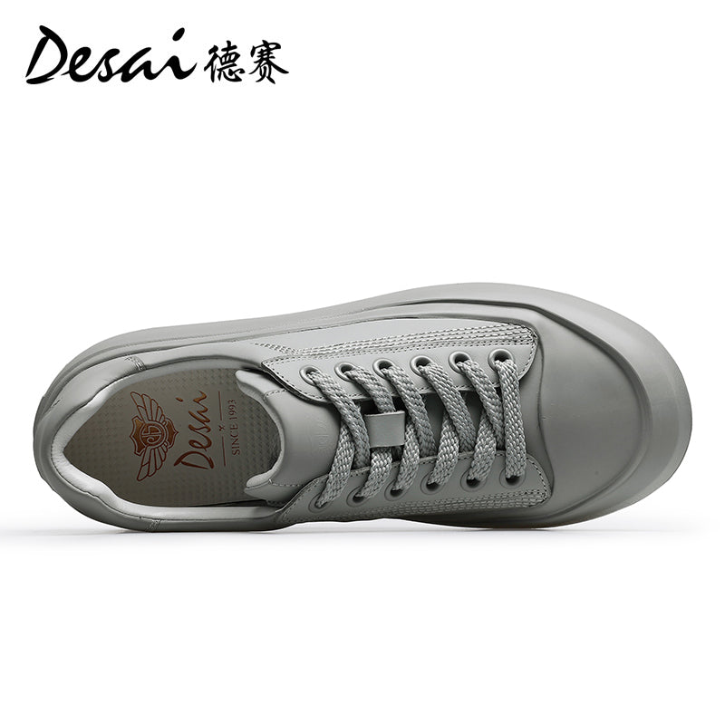 Desai Men's Shoes 2024 Summer New Thin Breathable Flat Board Shoes Sports and Casual Canvas sneakers Little White Shoes for Men DS3071