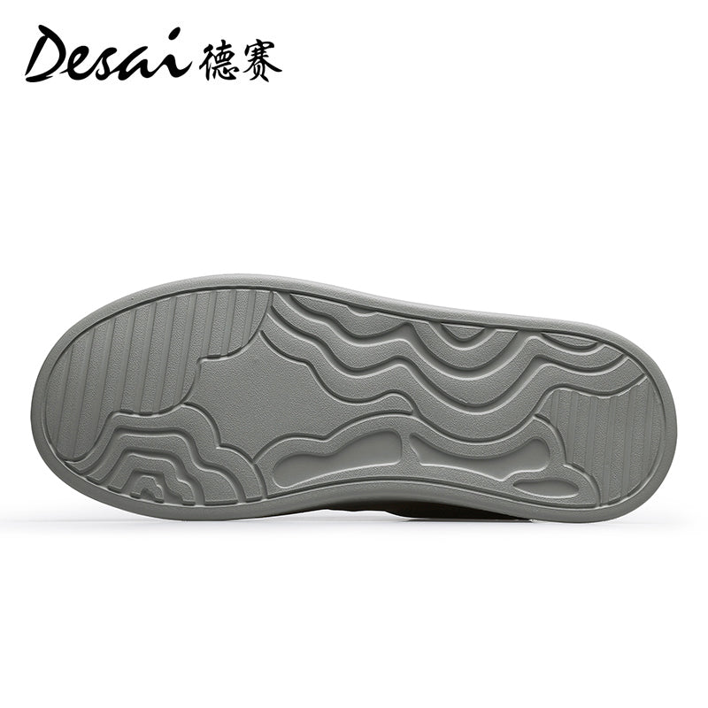 Desai Men's Shoes 2024 Summer New Thin Breathable Flat Board Shoes Sports and Casual Canvas sneakers Little White Shoes for Men DS3071