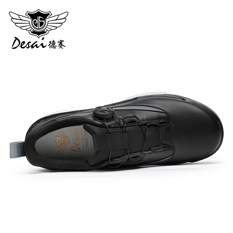 Desai Sports Shoes for Men, Breathable, Lightweight, Shock-absorbing, Wear-resistant Running Shoes, Soft Soles, Comfortable Leather, Outdoor Hiking and Leisure sneakers DS33173