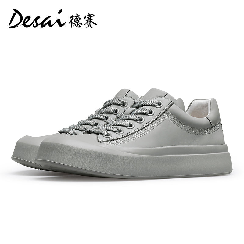 Desai Men's Shoes 2024 Summer New Thin Breathable Flat Board Shoes Sports and Casual Canvas sneakers Little White Shoes for Men DS3071