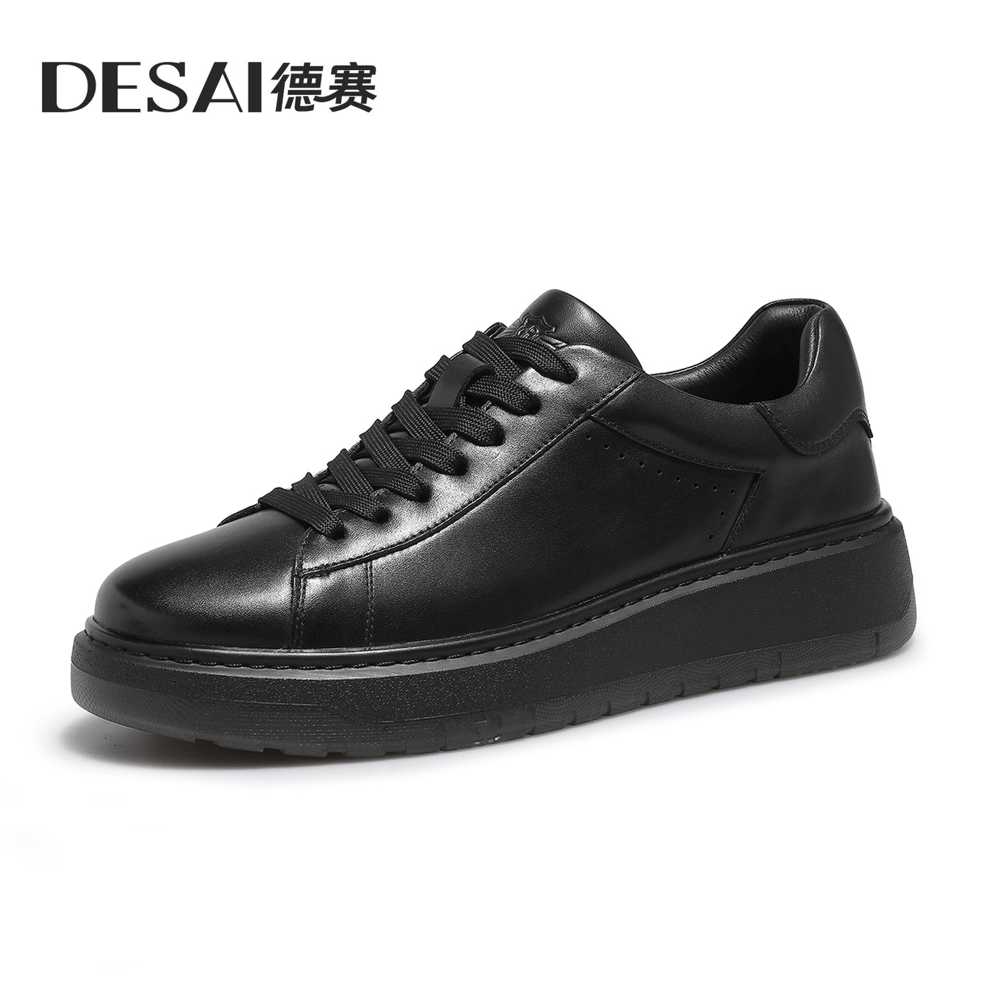 Desai Men's sneakers autumn thick soled men's shoes leather men's casual board shoes DS3083