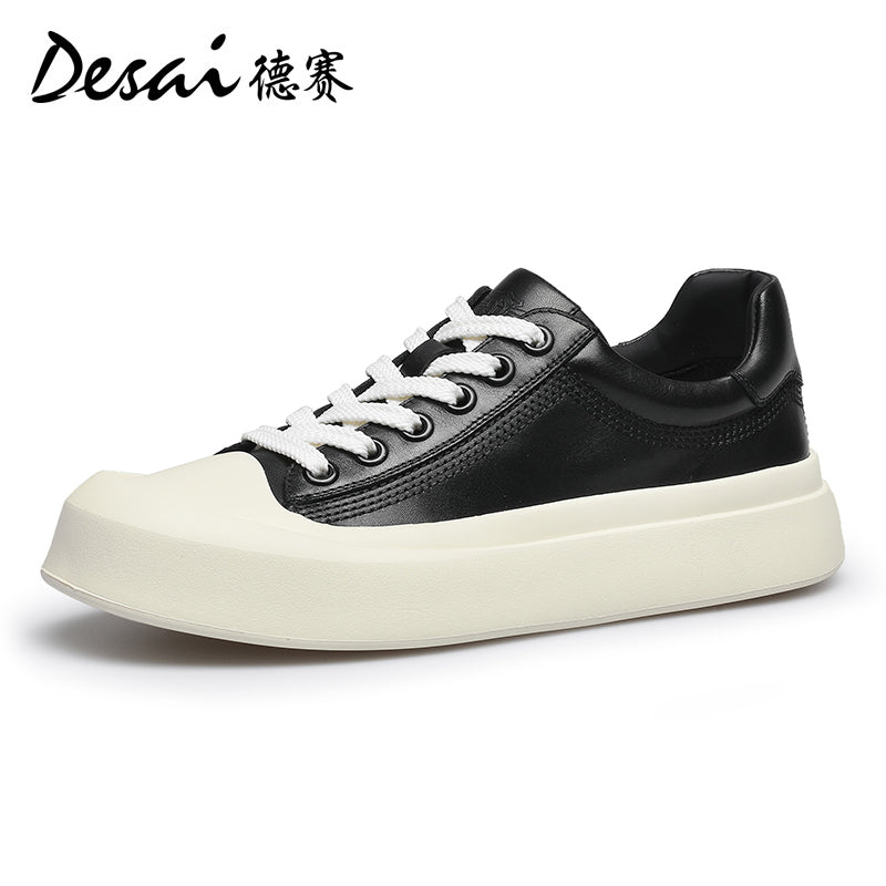 Desai Men's Shoes 2024 Summer New Thin Breathable Flat Board Shoes Sports and Casual Canvas sneakers Little White Shoes for Men DS3071