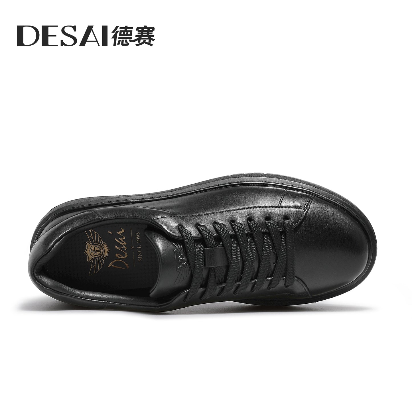 Desai Men's sneakers autumn thick soled men's shoes leather men's casual board shoes DS3083