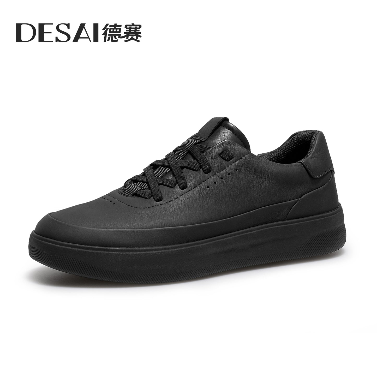 Desai men's casual shoes 2024 new men's sneakers casual shoes with light soft sole small white shoes men genuine leather DS3097