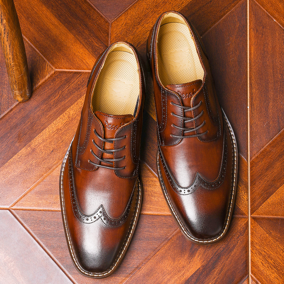 Desai Business Work Brand Shoes Men Formal Soft Genuine Leather Official Black Shoes Derby New Fashion OS6603