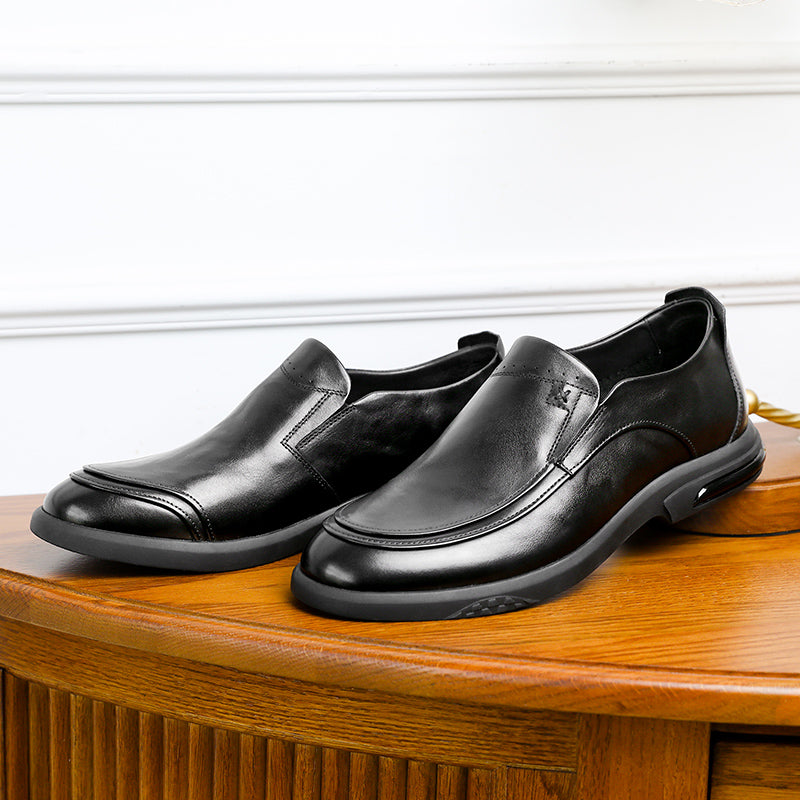 Desai Men Shoes Loafers spring and summer leather shoes one step on dress shoes DS1303
