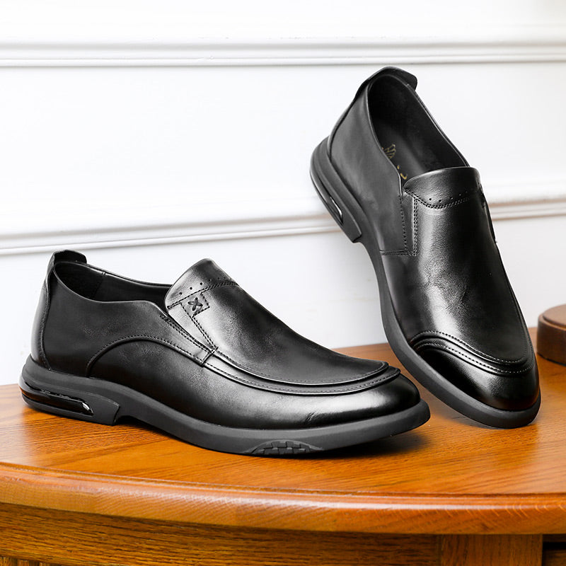 Desai Men Shoes Loafers spring and summer leather shoes one step on dress shoes DS1303
