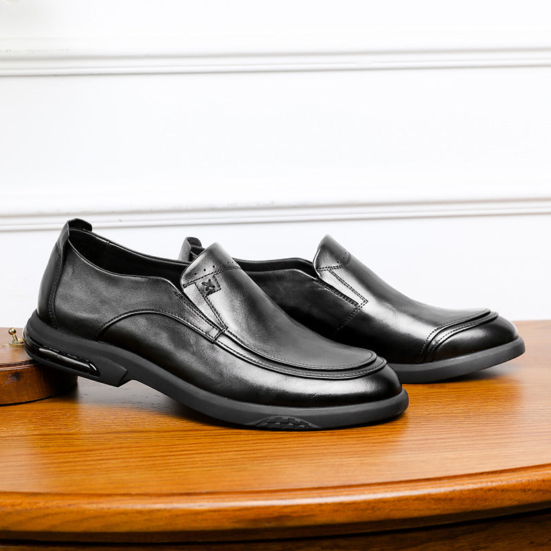 Desai Men Shoes Loafers spring and summer leather shoes one step on dress shoes DS1303