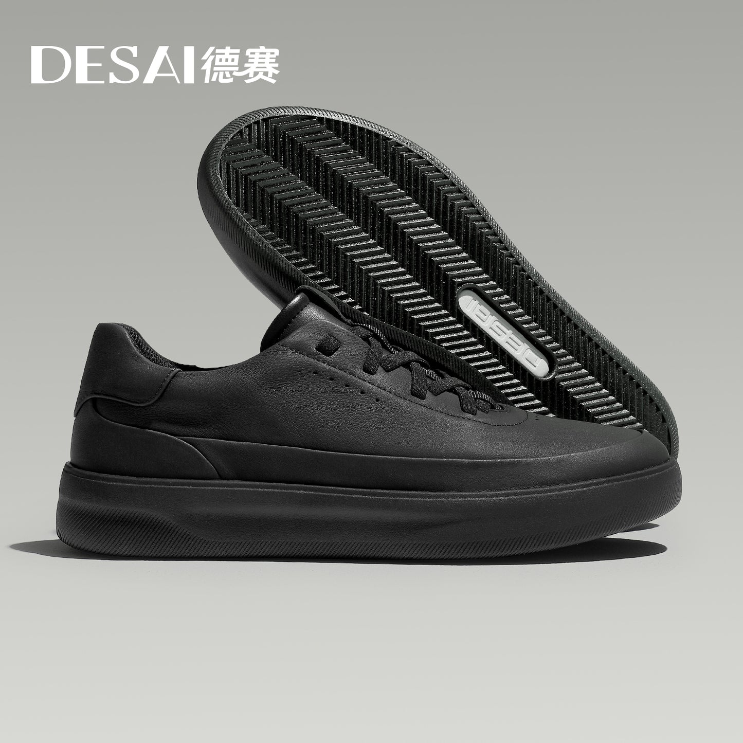 Desai men's casual shoes 2024 new men's sneakers casual shoes with light soft sole small white shoes men genuine leather DS3097
