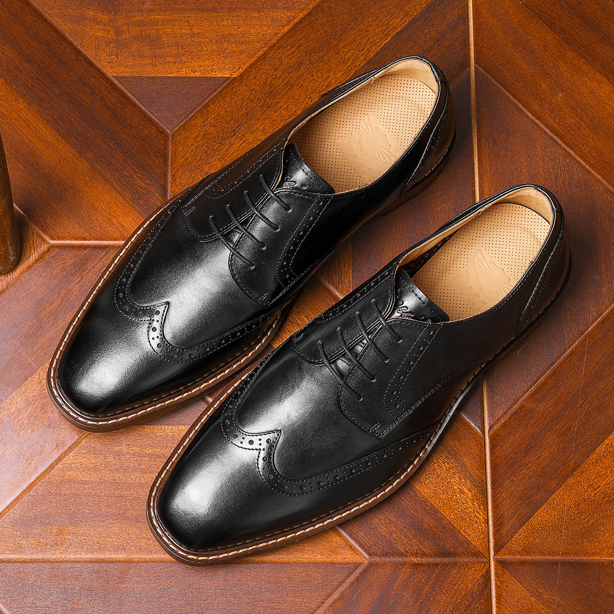 Desai Business Work Brand Shoes Men Formal Soft Genuine Leather Official Black Shoes Derby New Fashion OS6603