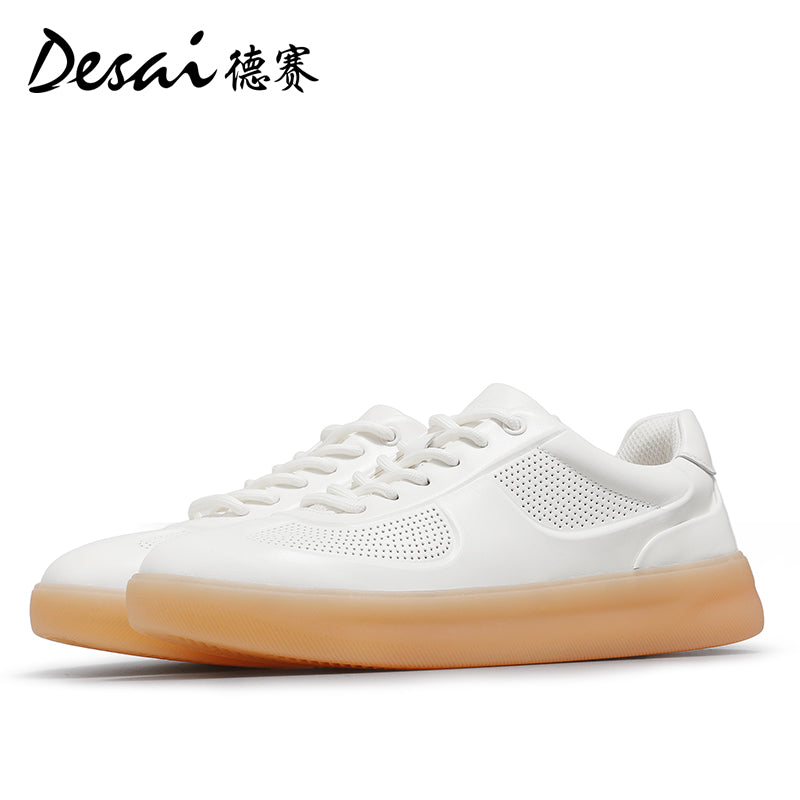 Desai Men's sneakers, Cool and Breathable in summer, Genuine Leather, German Training Shoes,Versatile Casual Shoes, Thick Soles, High Height Shoes DS3073