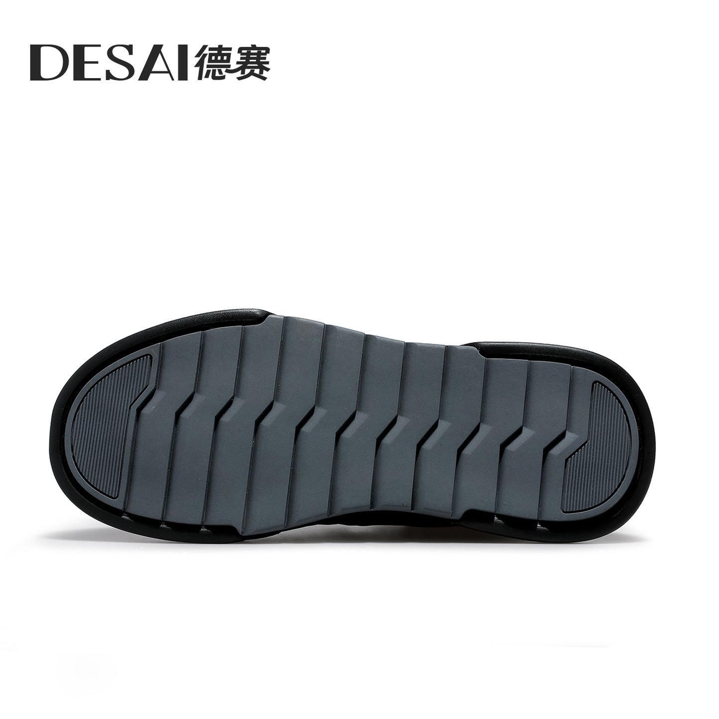 Desai Casual Leather Shoes Genuine Leather Thick Bottom Sneakers Laces Up Breathable DS33139