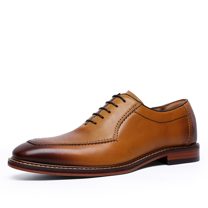 DESAI Men's Business Dress Casual Shoes Soft Genuine Leather Fashion Mens Comfortable Oxford DS6906