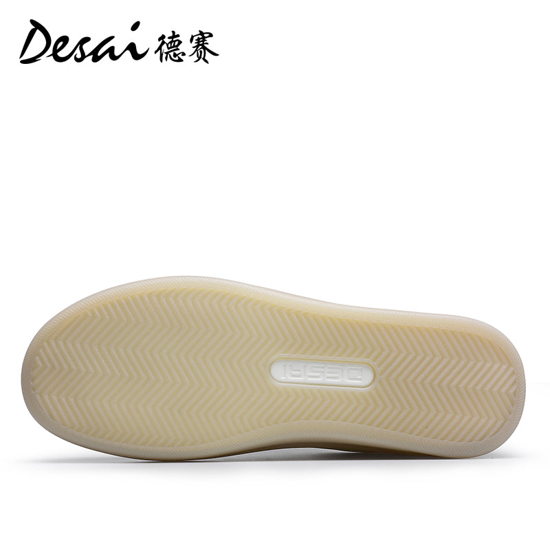 Desai Men's sneakers, Cool and Breathable in summer, Genuine Leather, German Training Shoes,Versatile Casual Shoes, Thick Soles, High Height Shoes DS3073