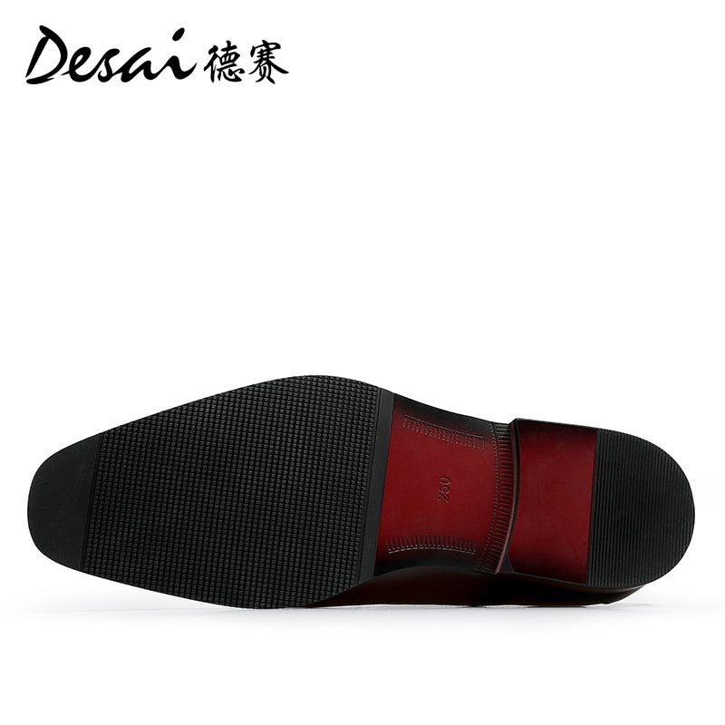 Desai leather shoes men's business formal Derby shoes summer new thick soles increase shoes leather breathable casual leather shoes DS6023