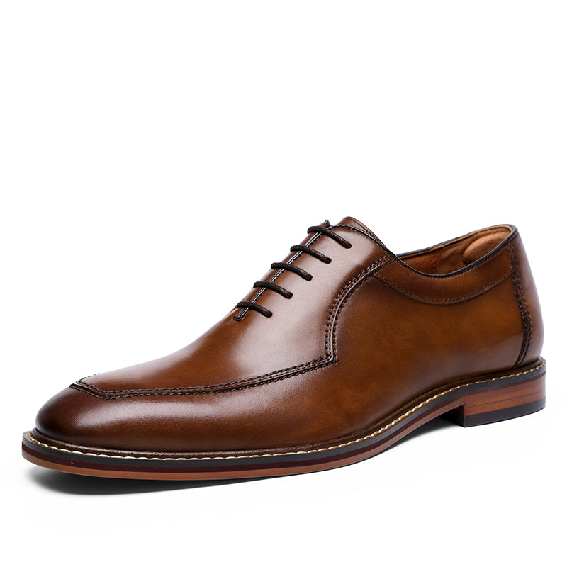 DESAI Men's Business Dress Casual Shoes Soft Genuine Leather Fashion Mens Comfortable Oxford DS6906