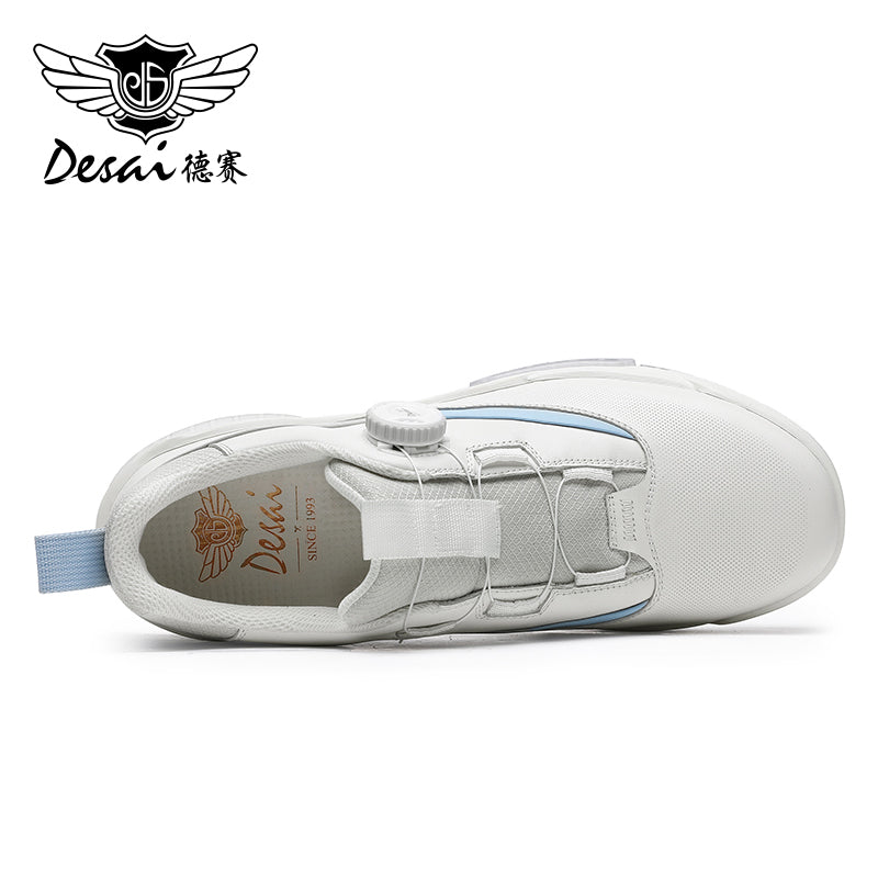 Desai Sports Shoes for Men, Breathable, Lightweight, Shock-absorbing, Wear-resistant Running Shoes, Soft Soles, Comfortable Leather, Outdoor Hiking and Leisure sneakers DS33173