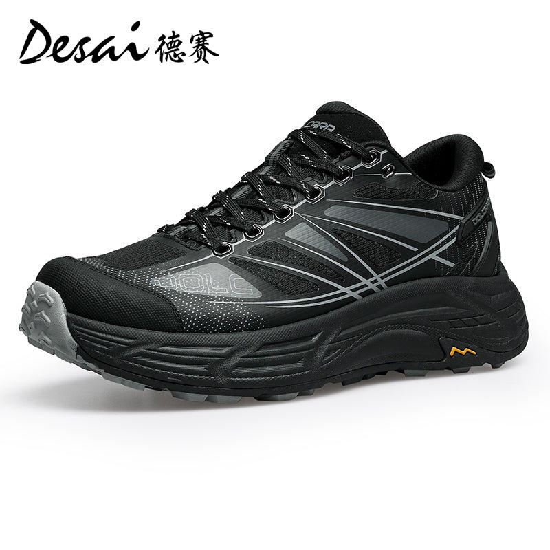 Desai Men's Summer Breathable sneakers 2024 New Outdoor Mountaineering Shoes Soft Sole Hiking Men's Sports and Casual Shoes DS2058