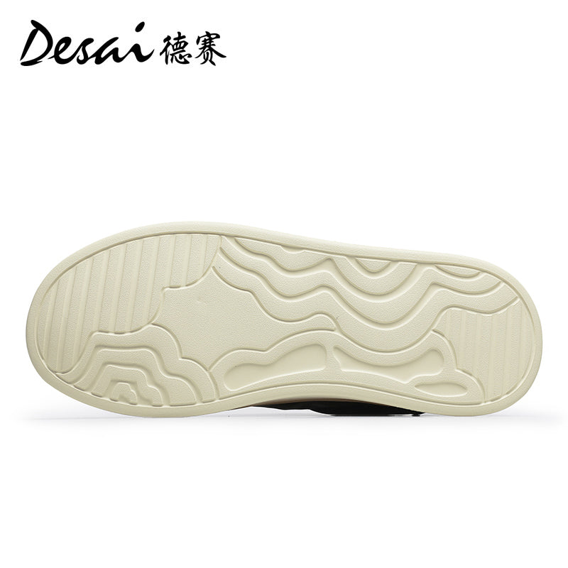 Desai Men's Shoes 2024 Summer New Thin Breathable Flat Board Shoes Sports and Casual Canvas sneakers Little White Shoes for Men DS3071