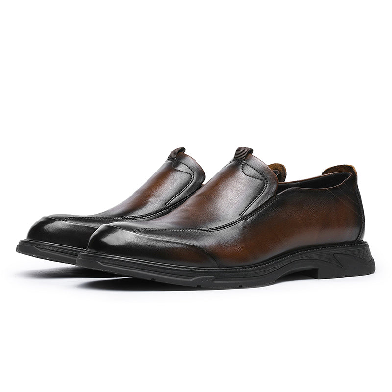 Desai Men Shoes Loafers spring and summer leather shoes one step on dress shoes DS1005