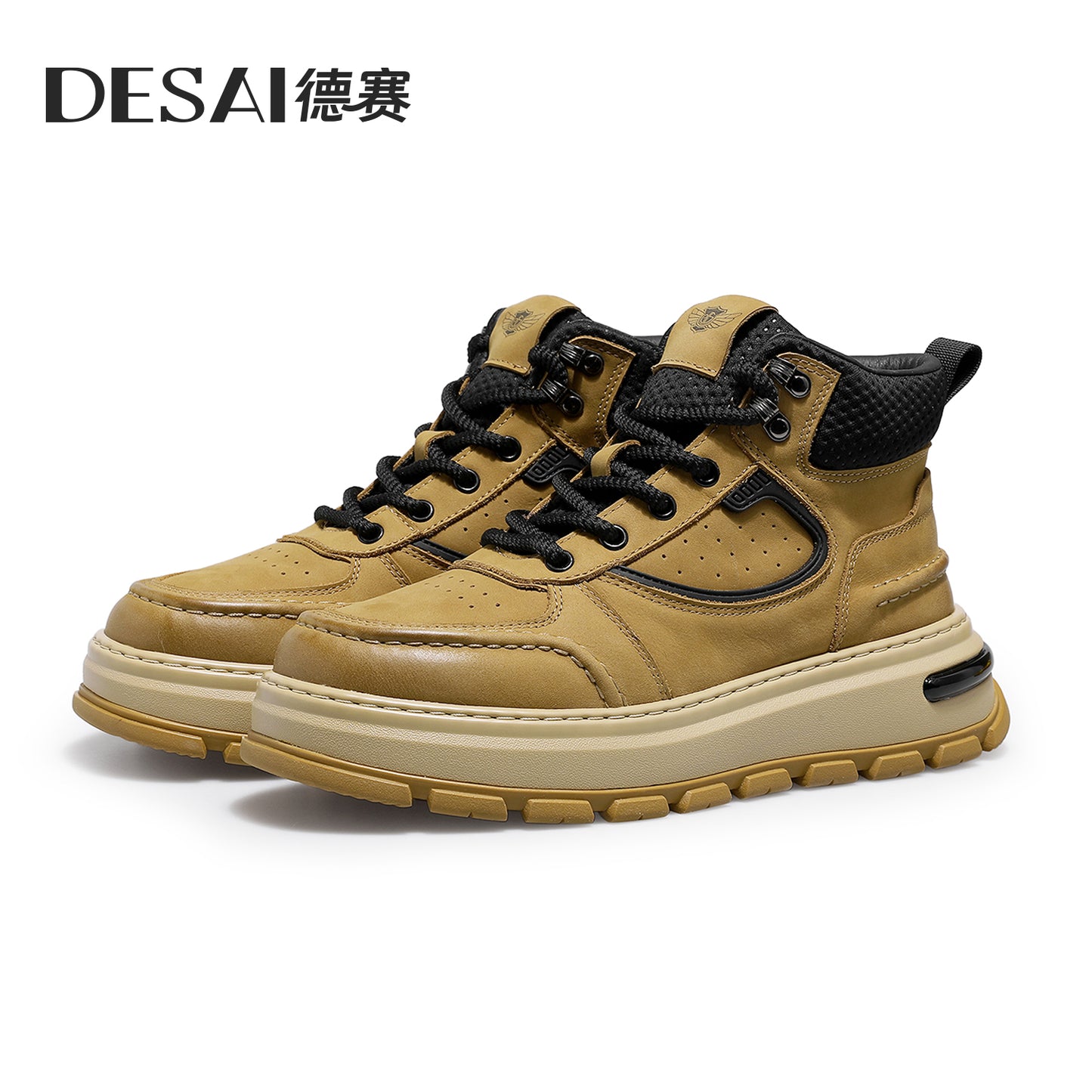 Desai Winter Martens men's warm thick soled work boots High top men's boots DS30159