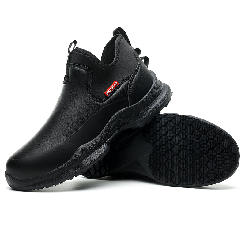 Desai working shoes Chef shoes waterproof comfortable anti slip shoes for men Food Service Chef Kitchen Non Slip Work Shoes Slip On Water Resistant SF926