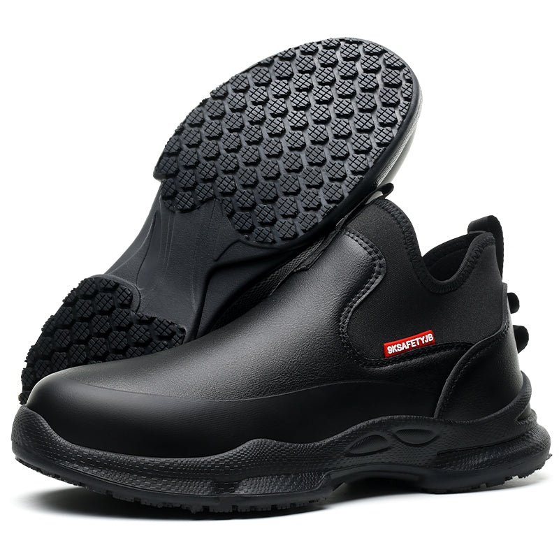 Desai working shoes Chef shoes waterproof comfortable anti slip shoes for men Food Service Chef Kitchen Non Slip Work Shoes Slip On Water Resistant SF926