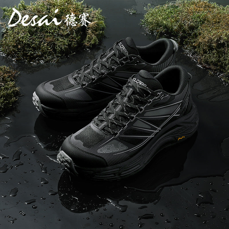 Desai Men's Summer Breathable sneakers 2024 New Outdoor Mountaineering Shoes Soft Sole Hiking Men's Sports and Casual Shoes DS2058
