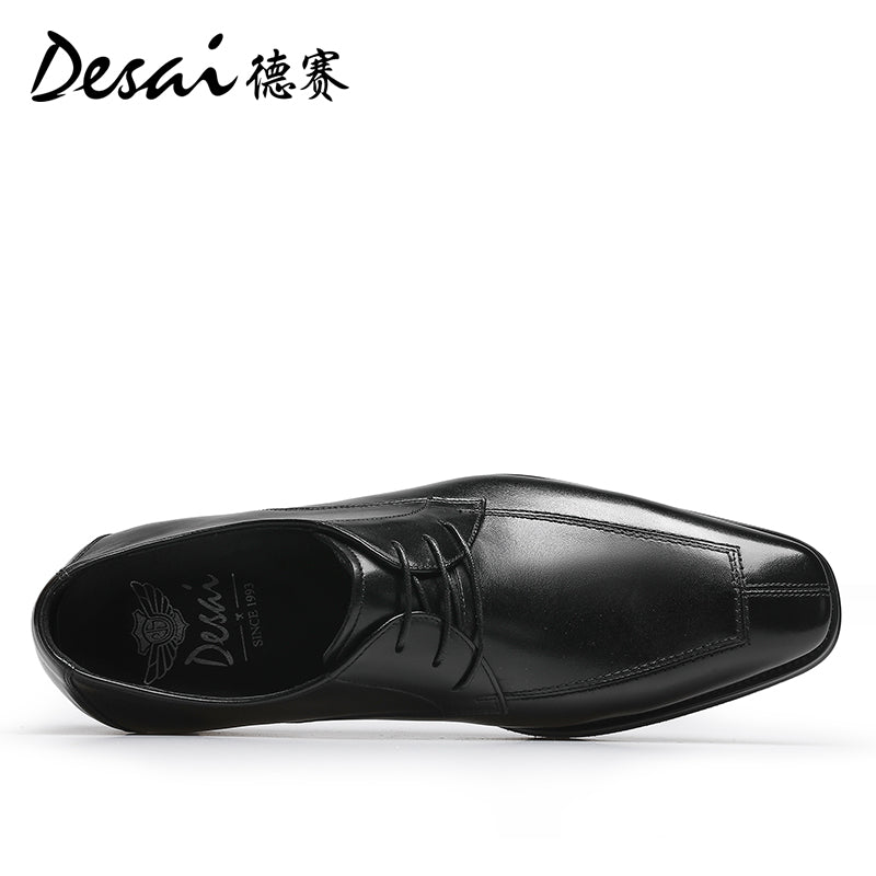 Desai leather shoes men's business formal Derby shoes summer new thick soles increase shoes leather breathable casual leather shoes DS6023