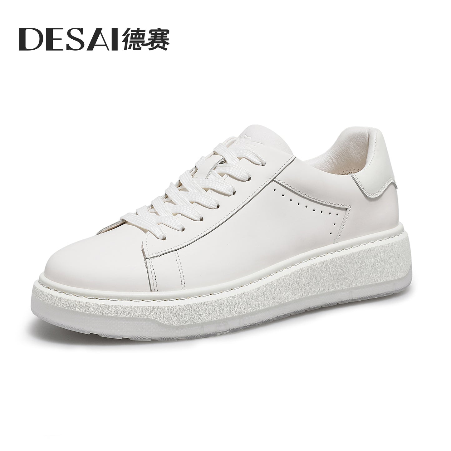 Desai Men's sneakers autumn thick soled men's shoes leather men's casual board shoes DS3083