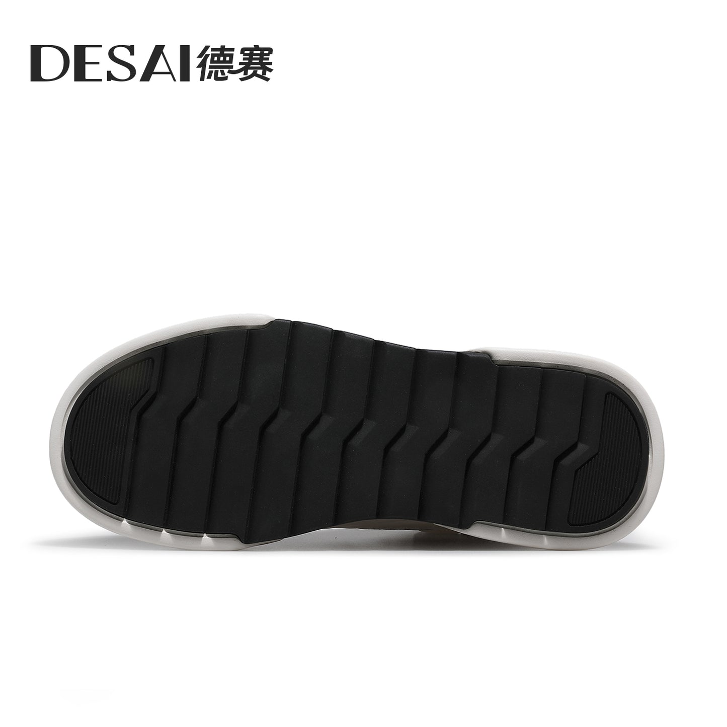 Desai Casual Leather Shoes Genuine Leather Thick Bottom Sneakers Laces Up Breathable DS33139