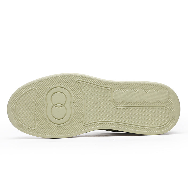 Desai Men's Casual Thick Soles Board Shoes Anti Slip Wear-Resistant Sports Running Shoes Men's Leather Breathable and Comfortable Sneakers DS02783