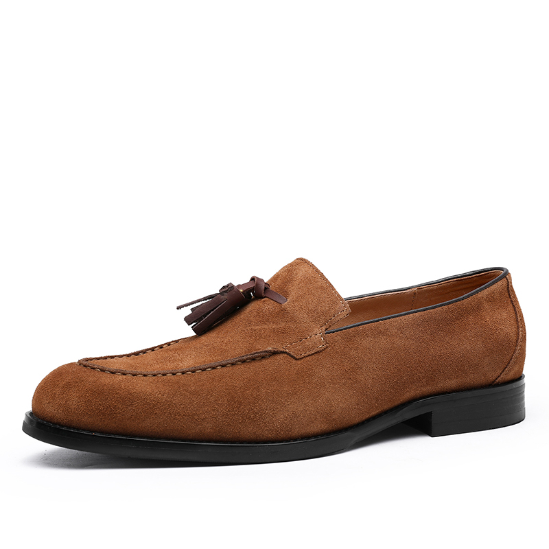 Desai Loafers Shoes For Men Fringe Easy Wear Genuine Leather Casual Male Loafers Shoes Fashion Luxury DS890207