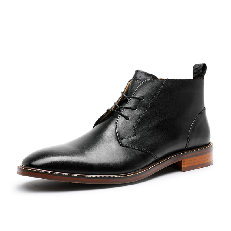 Desai Upgraded Men's Brock Carved Business British Style Leather Men's Boots OS6605H