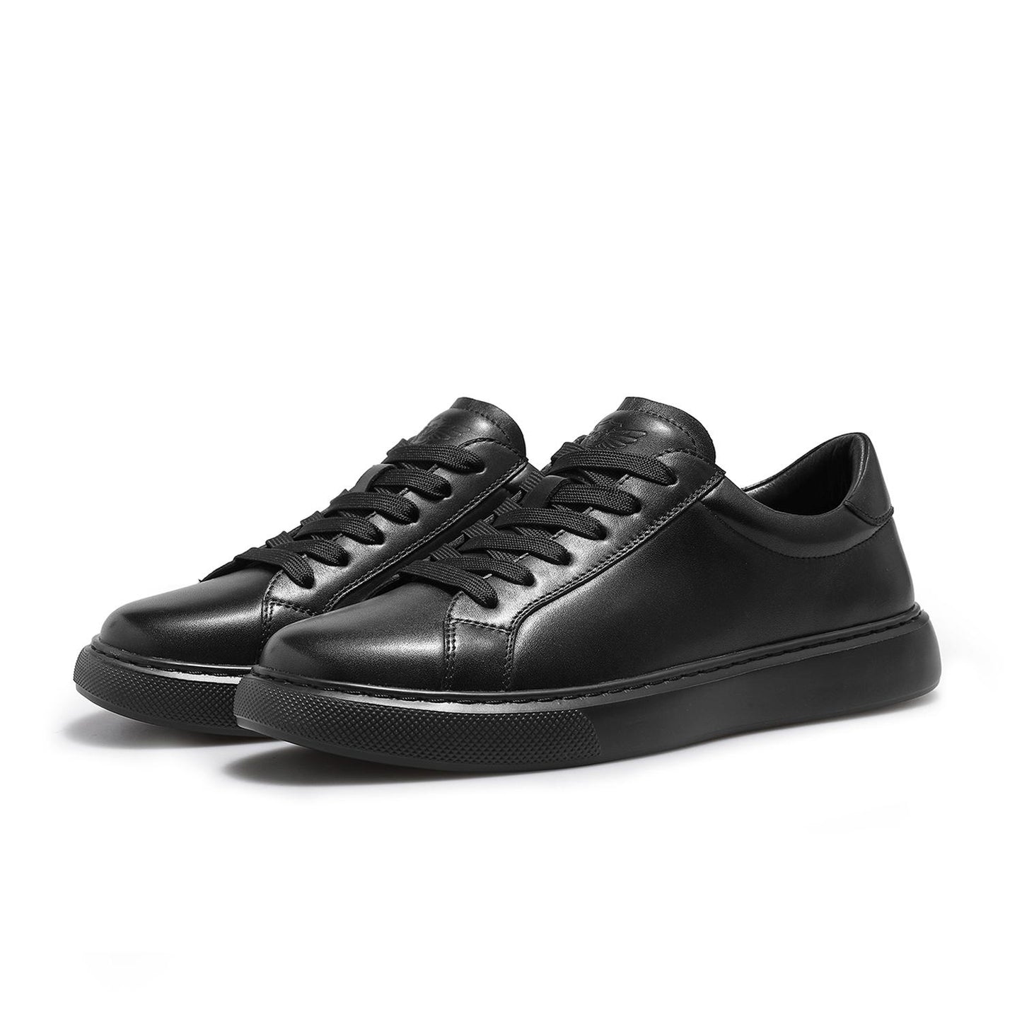 DESAI Laced Casual Sneakers Top Grain Leather Simple Design Slip Resistant Wear Resistant DS30173