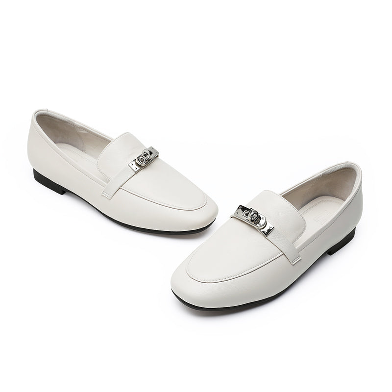 Desai Women Shoes Loafer Leathe Shoes Casual Comfy Slider Low Wedge Heel NEW DS77306