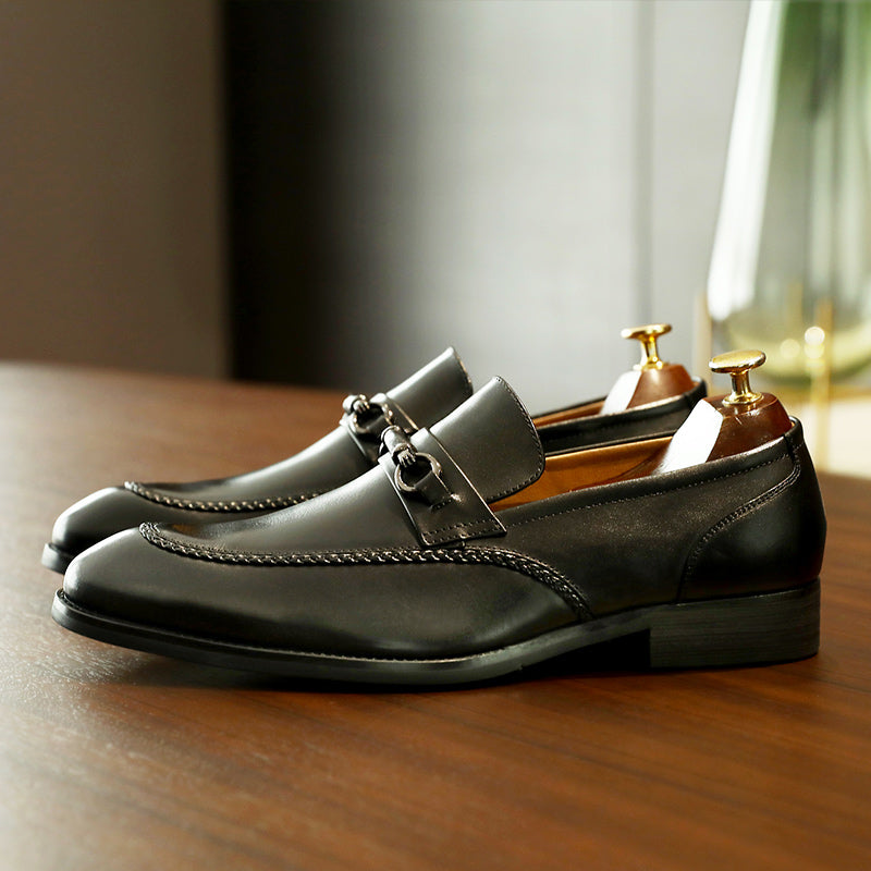 Desai spring and summer loafers low-top business casual pattern men's shoes DS891705