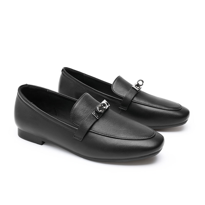 Desai Women Shoes Loafer Leathe Shoes Casual Comfy Slider Low Wedge Heel NEW DS77306