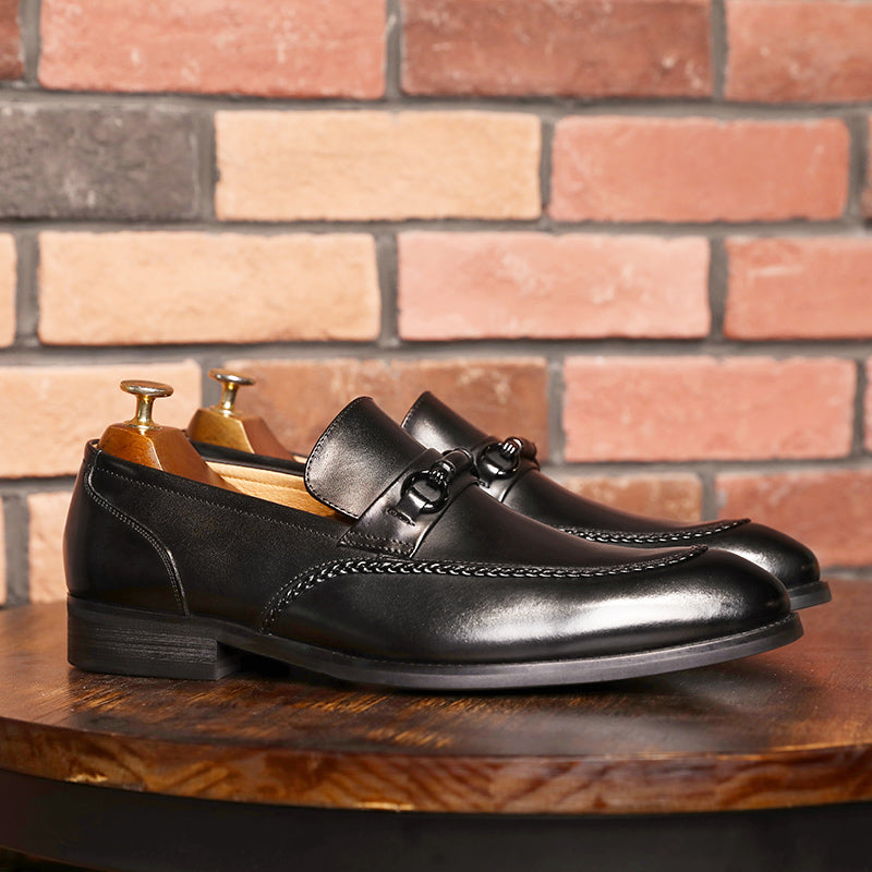 Desai spring and summer loafers low-top business casual pattern men's shoes DS891705