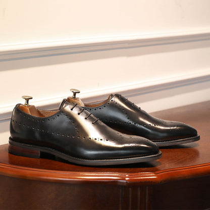 【 Black Five exclusive benefits 】【$9.9】 Leather business shoes & Chelsea Boots & Fashion leather casual shoes