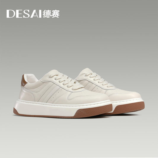Desai Deer Leather Casual Shoes Breathable Warm Slip Resistant Durable Versatile DS35136