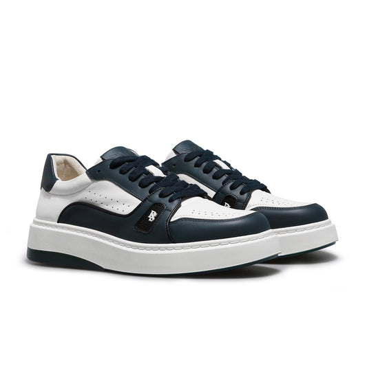 DESAI Thick Sole Board Shoes Men's Cowhide Breathable Sports Casual Shoes Genuine Leather Soft Sole White Low Top Men's Shoes DS2862
