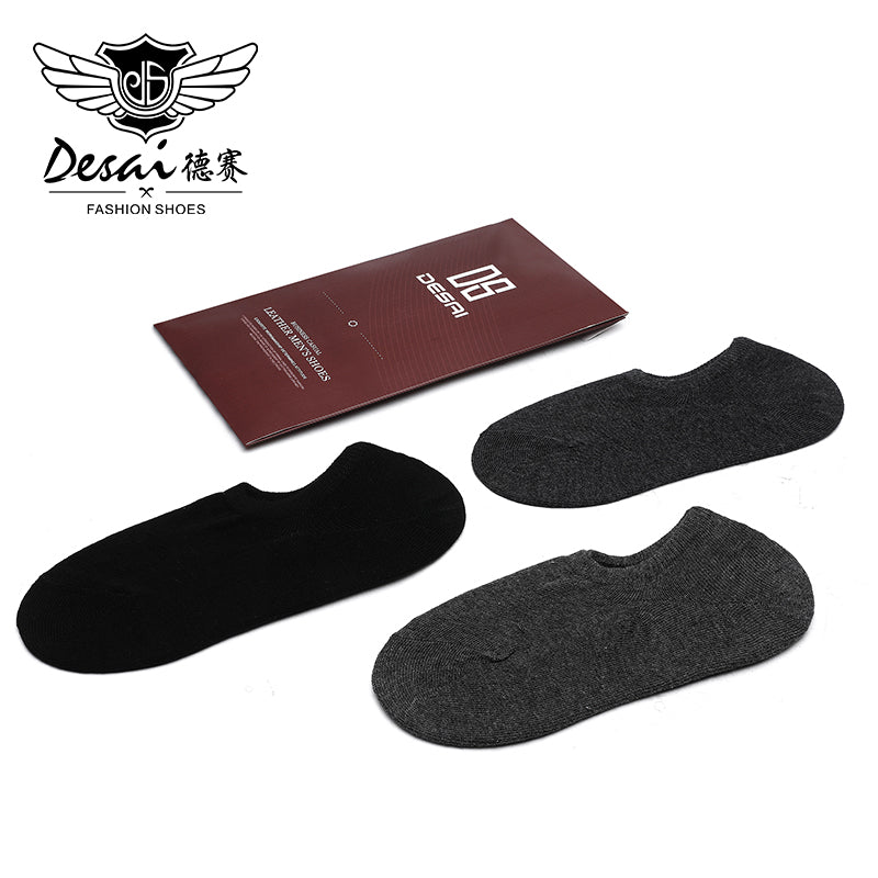 Desai Brand Men's Cotton Socks Short New Style Black Business Men Socks Soft Breathable Summer for Male Socks Gifts For Men