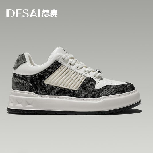 Desai leather shoes board shoes cowboy fashion manshoes comfortable   breathability casual shoes DS3572