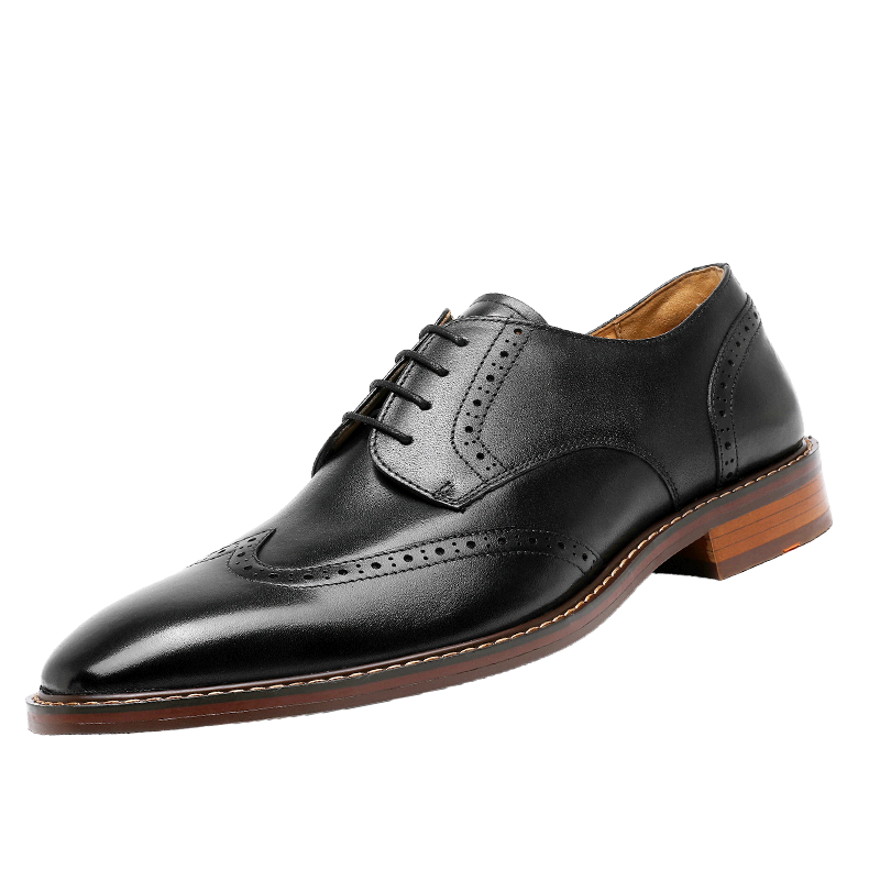 DESAI Business Work Brand Shoes Men Formal Soft Genuine Leather Official Black Shoes Derby New Fashion OS6603