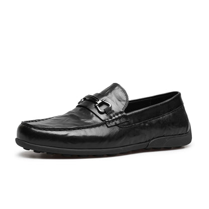 DESAI slip-ons leather Whole loafers cowhide cow gentleman casual fashion for men DS1507