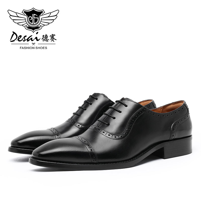 DS198-88/89 New Arrivals Men Business Dress Shoes Genuine Leather Brock Retro Gentleman Shoes Formal Carved Brogue Shoes Men